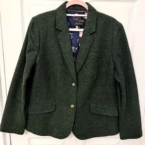 Talbots Aberdeen Tweed Blazer Green 14